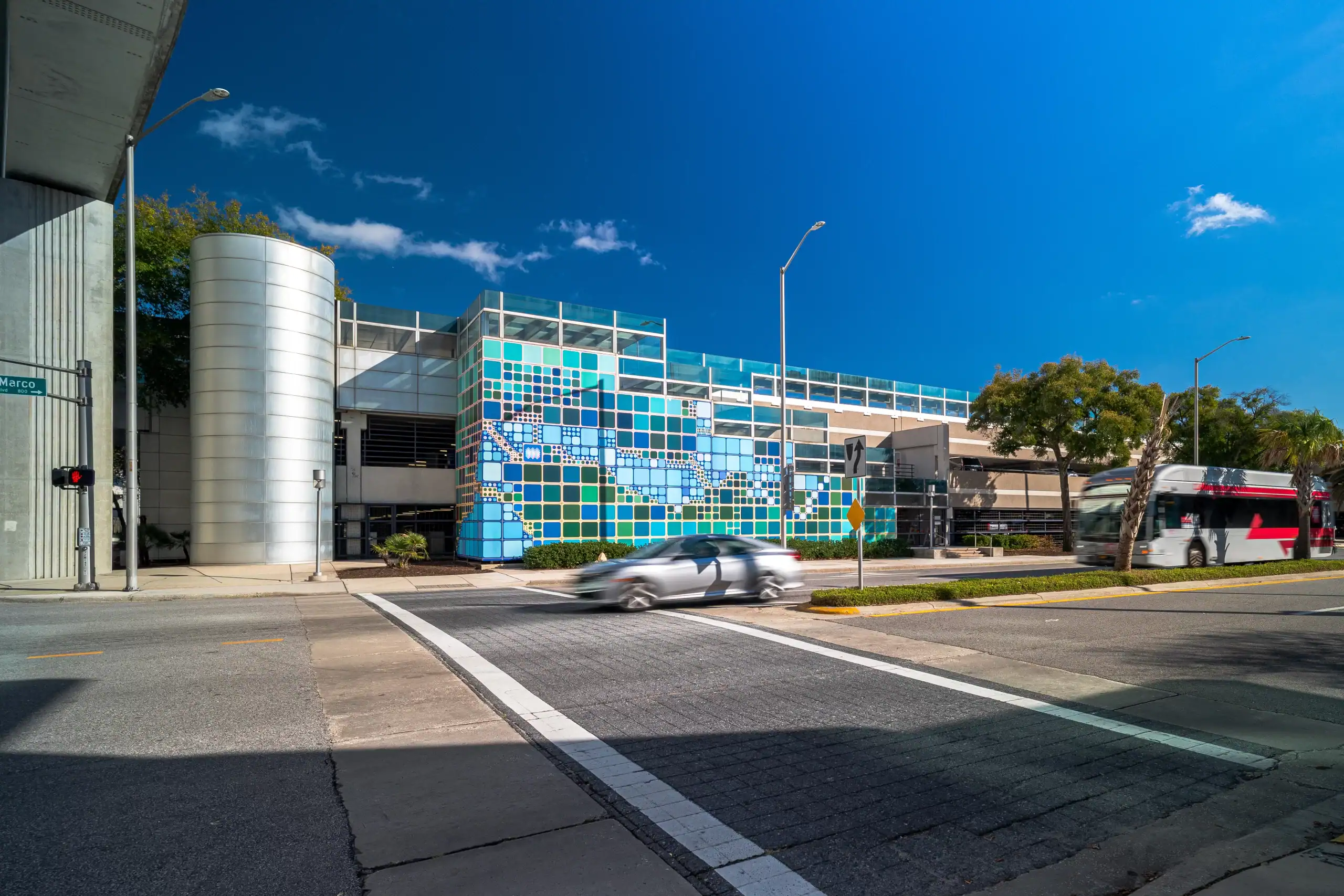 River Mural exterior view